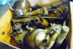 0230-Box-of-Old-Kettles-Plant-Sprayers-etc