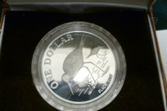 0346-New-Zealand-Silver-Dollar-Black-Stilt-Bird-1985