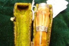 0373-White-Metal-Collared-Cheroot-Holder-in-Case
