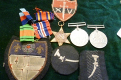 0377-Military-Badges-and-WW-II-Medals-inc-Defence-Medal-Burma-Star