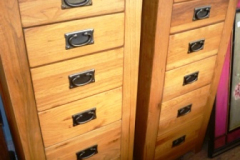 0399-Pair-of-Tall-Modern-Oak-Chest-of-Drawers