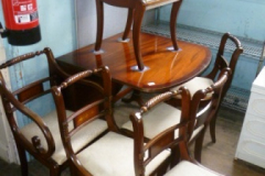 0433-Mahogany-Drop-Lead-Dining-Table-and-6-Chairs