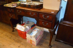 0439-Kneehole-Leather-Top-Writing-Desk