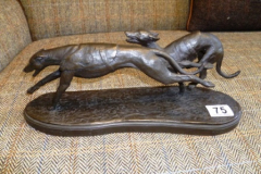 075-Bronze-Effect-Figurine-of-2-Greyhounds