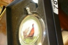 078-Round-Hip-Flask-with-Pheasant-Motif-boxed