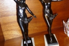 100-Pair-of-Art-Deco-Style-Bronzed-Figurines-of-Classic-Ladies