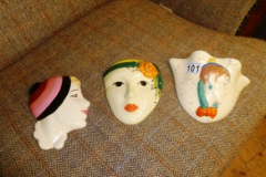 101-Two-Ceramic-Wall-Masks-and-a-Wall-Pocket