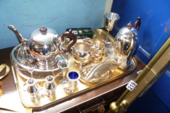 154-Plated-Ware-Incl.-Tray-Teapot-Coffee-Pot-Condiments