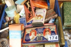 174-Assorted-Small-Vintage-Advertising-Tins