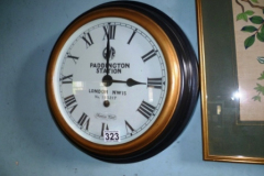 323-Wall-Clock-with-Motif-GWR-Paddington-Station