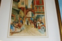 325-Gilt-Framed-Painting-of-Middle-Eastern-Street-Scene