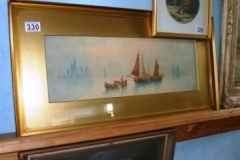 330-Gilt-Frame-Watercolour-of-River-Scene