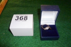 368-Two-Gold-Rings-1-Plain-1-with-Mounted-Stone