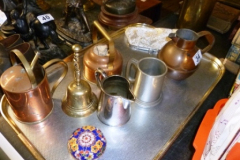 034-Tray-of-Pewter-Tankards-and-Copper-Items