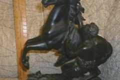 040-Spelter-Figure-of-Horse-and-Man