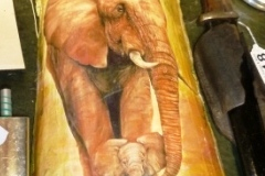 124-Tile-decorated-with-Elephants