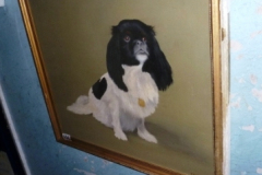 305-Framed-Oil-of-a-Pekingese-Dog