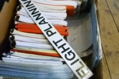 0054-Box-of-Flight-Planning-Maps-etc