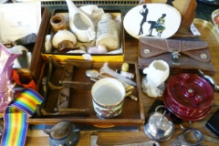 0055-Assorted-Items-on-Tray-inc-Picture-Frame-Small-Pottery-etc