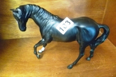 0103-Large-Matt-Black-Beswick-Horse