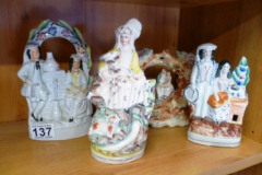 0137-4-Assorted-Staffordshire-Figures
