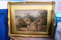0257-Gilt-Framed-Painting-of-Rural-Scene-by-Beatrix-Pollitt