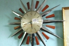 0300-Metamec-Sunburst-Wall-Clock
