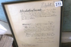 0318-Signed-Queen-Elizabeth-II-Certificate-Companion-of-the-Imperial-Service-Order