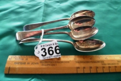 0366-Set-of-4-Silver-Spoons
