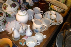 156-Tray-inc-Denby-Mugs.-Commemorative-Items-Birds-etc