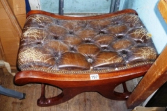 197-Leather-Top-Curved-Footstool