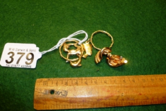 379-Yellow-Metal-Earrings