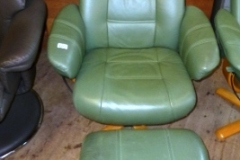 487-Green-Leather-Swivel-Chair-and-Footstool