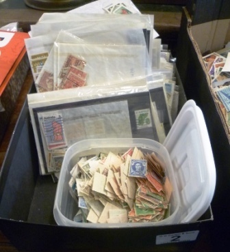 0002-Box-of-Assorted-Australian-Stamps-etc