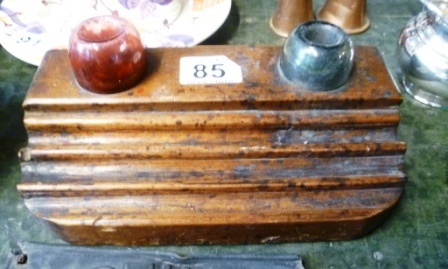 0085-Vintage-Wooden-Ink-Well