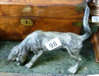 0098-Cast-Figure-of-a-Hunting-Dog