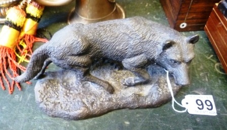 0099-Bronzed-Dog-Figure-Marked-Mene