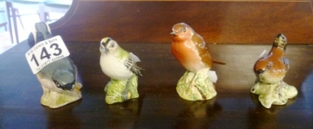 0143-4-Beswick-Birds-Robin-Wren-Goldcrest-and-Nuthatch