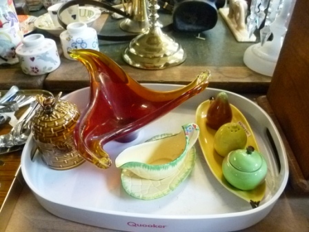 0170-Carltonware-Cruet-Honey-Pot-Glass-Bowl-etc