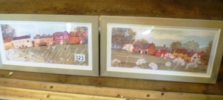 0323-Pair-of-Framed-Village-Prints