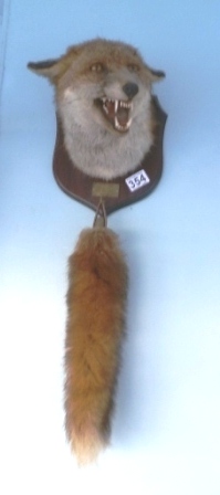 0354-Mounted-Fox-Mask-and-Brush-Bedale-Hunt-1993