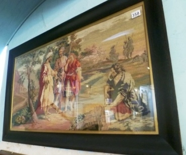 0358-Large-Framed-Antique-Tapestry