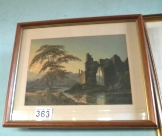 0363-Framed-Painting-of-Furness-Abbey-Lancashire