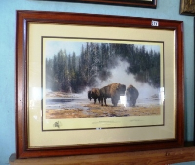 0371-Signed-Ltd-Ed-Print-by-David-Sheppard-Hot-Springs-of-Yellowstone