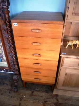 0439-6-Drawer-Vintage-Teak-Chest