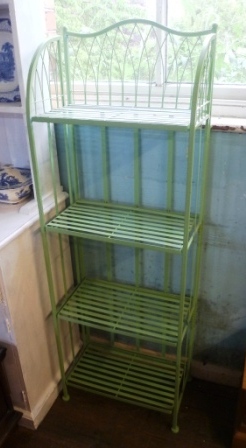 0466-Green-Metal-Shelves