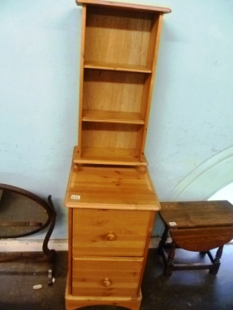 0496-Pine-2-Drawer-Chest-and-Shelves