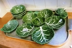 0125-Green-CabbageLeaf-Design-Pottery