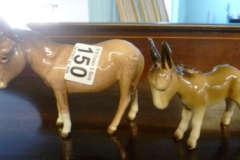 0150-Beswick-Donkey-and-1-Other-Donkey-Figure