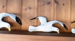 0153-Beswick-Set-of-3-Graduated-Seagull-Wall-Plaques-No-658